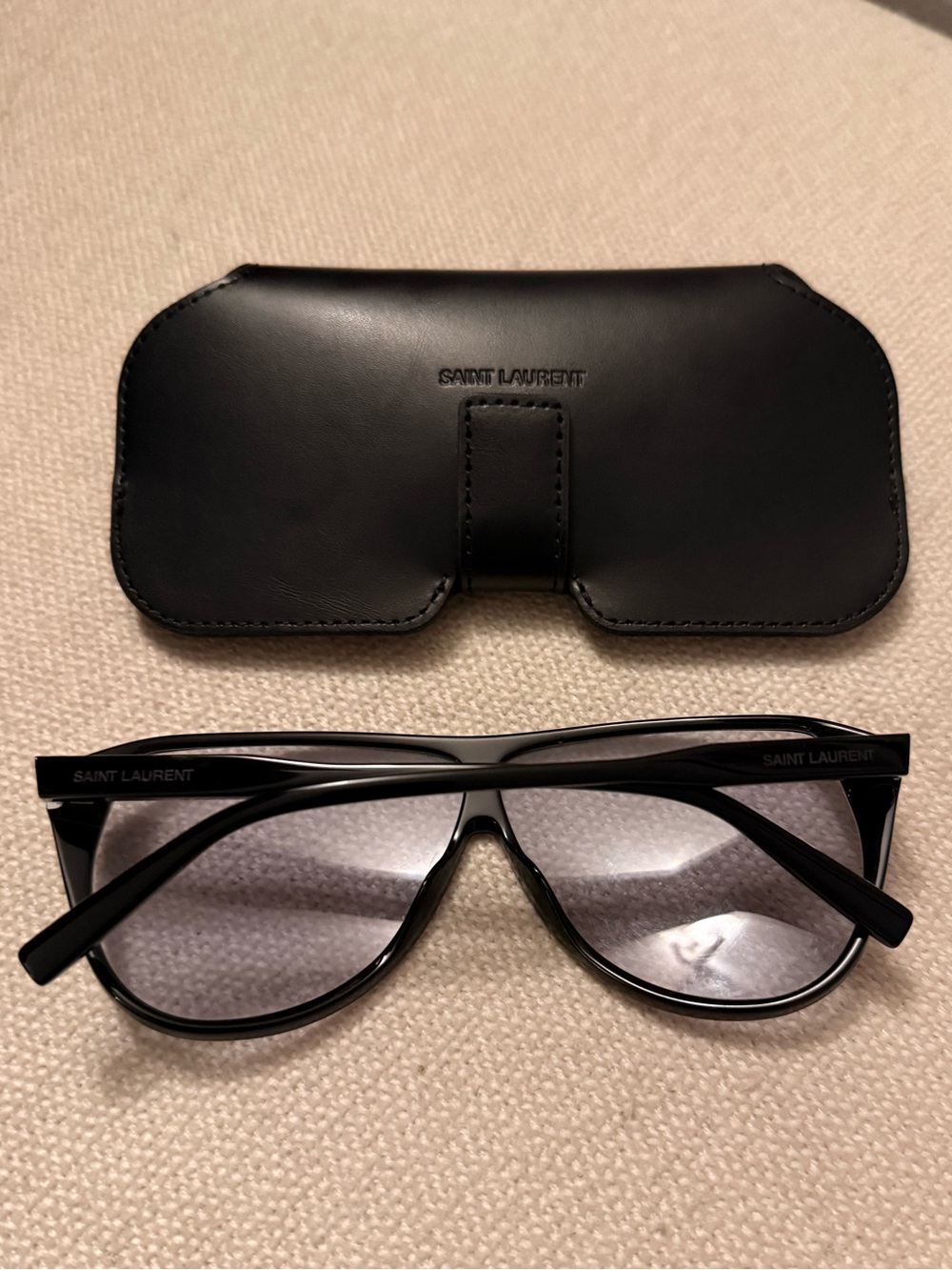 Saint Laurent - Aviator-style acetate sunglasses - Picture 5 of 7